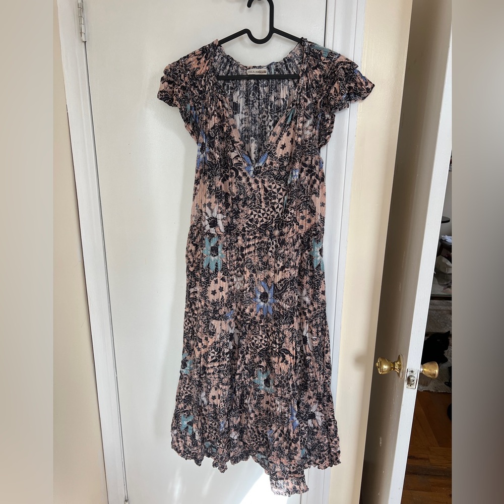 Ulla Johnson Multicolor Floral Midi Dress
